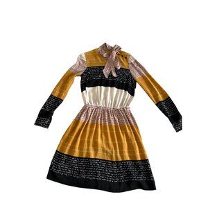 RED Valentino Multicolor Striped Dress